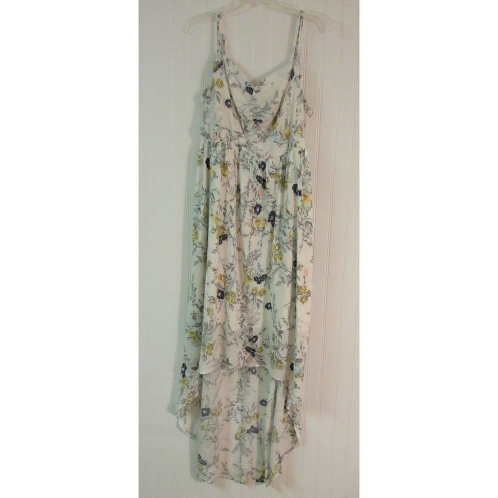 Torrid high/low sun dress floral print size 1